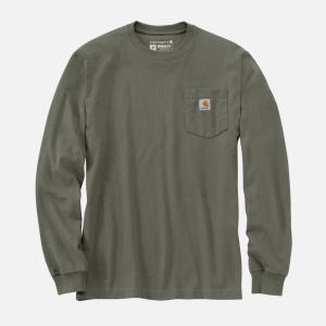 (K126) 워크 포켓 긴팔티 DUSTY OLIVE